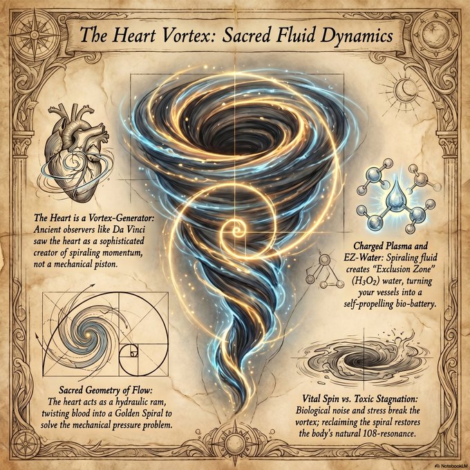 The Heart Vortex: Sacred Fluid Dynamics — structured water, EZ-water and the bio-electric charge