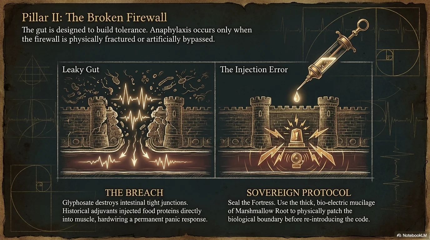 Pillar II: The Broken Firewall — food allergies, leaky gut and the injection error