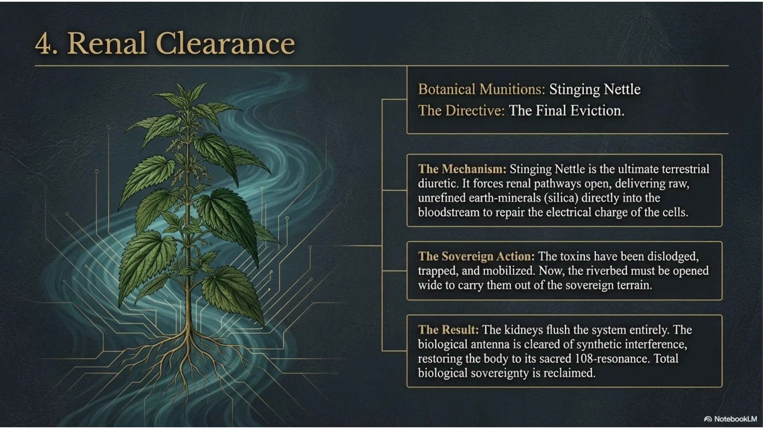 Step 4: Renal Clearance — Stinging Nettle, the final eviction