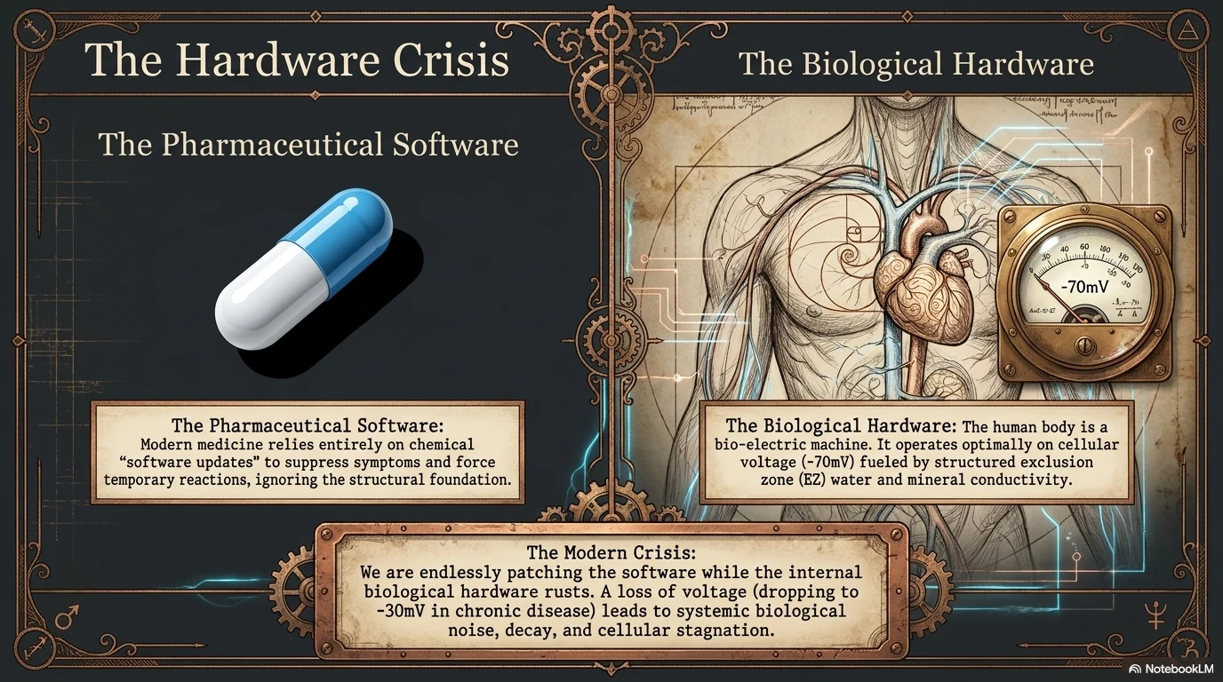 The Hardware Crisis — pharmaceutical software vs biological hardware